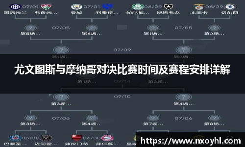 beats365尤文图斯与摩纳哥对决比赛时间及赛程安排详解